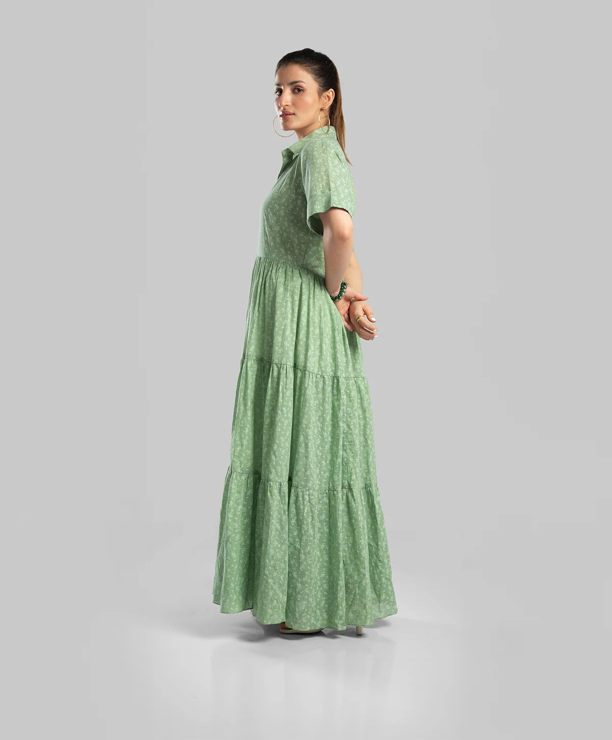 Light green maxi dress