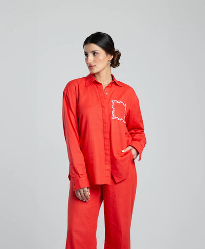 Vermilion co ord set